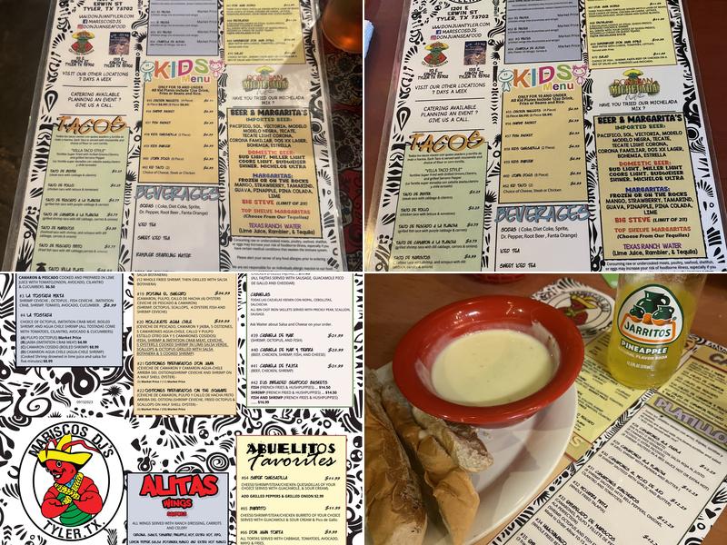 Mariscos DJs - Don Juan Seafood Menu