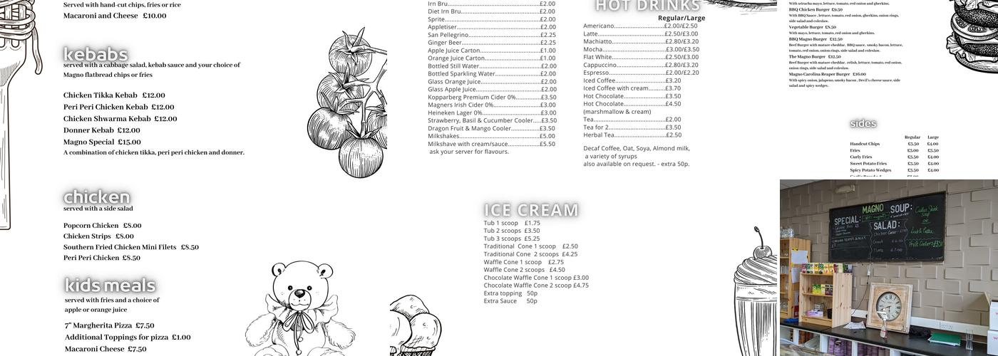 Magno Cafe Menu