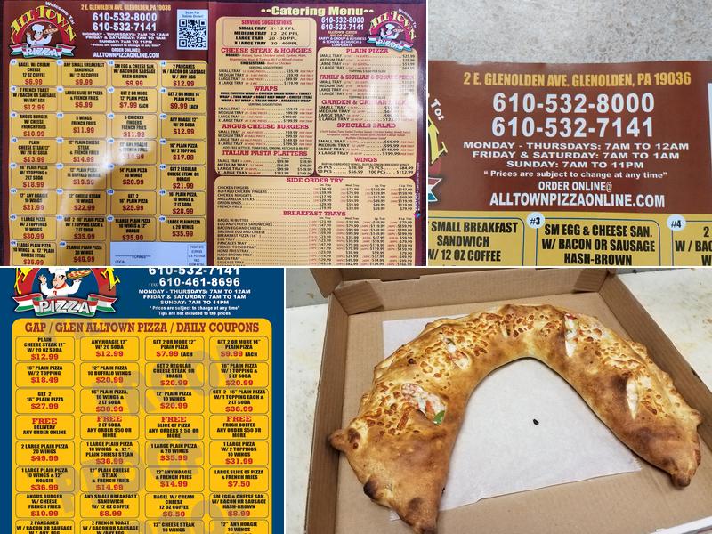 All Town Pizza Menu