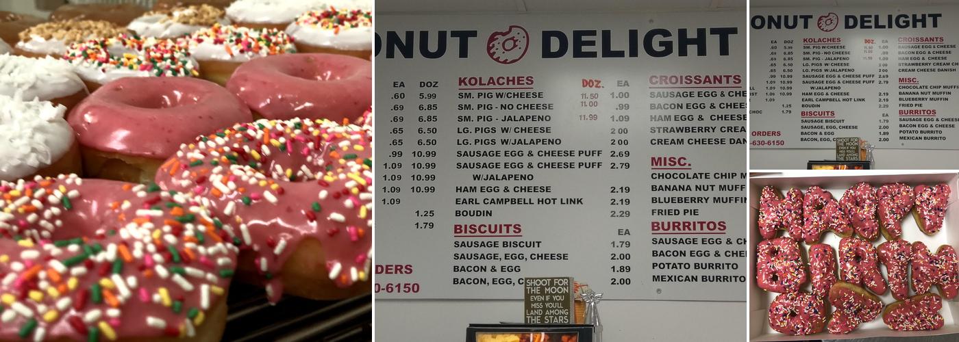 Donut Delight Menu