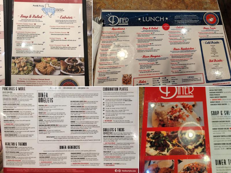 The Diner Menu