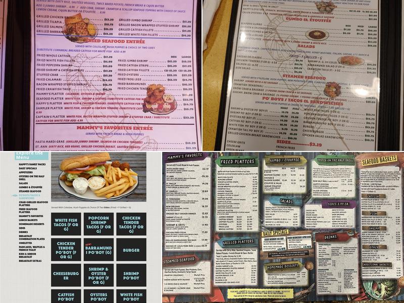 Happy's Fish House Menu