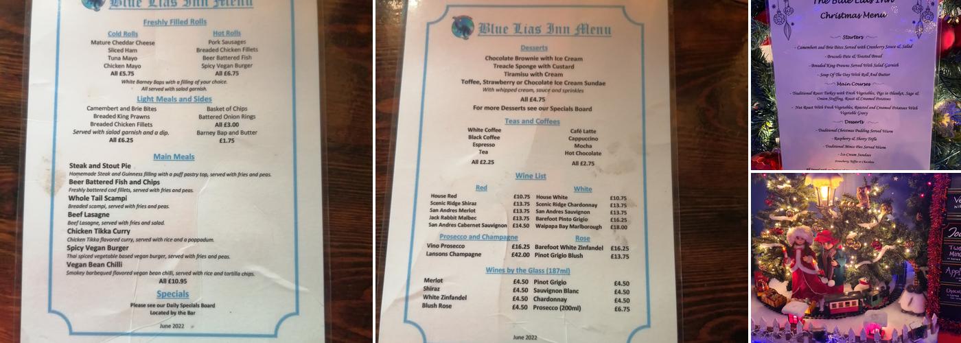 Blue Lias Inn Menu