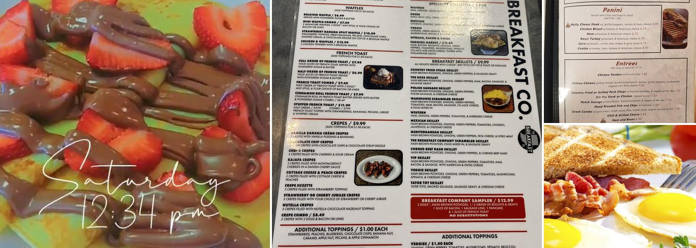 The Breakfast Co. Menu