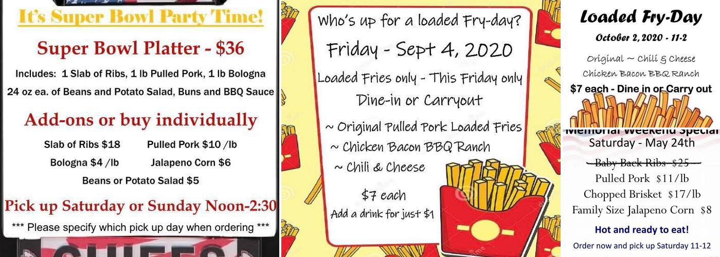 The Firepit / Catering & Bulk Meat Specials Menu