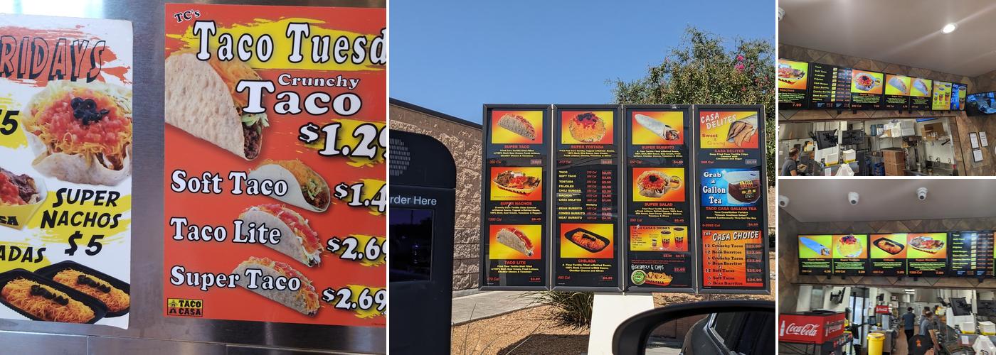 Taco Casa Menu