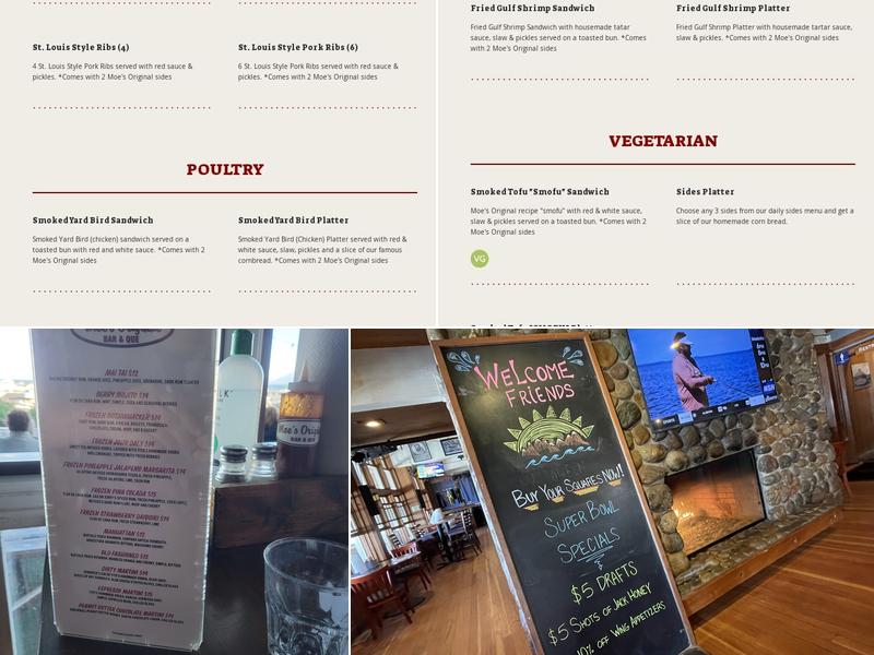 Moe's Original BBQ Menu