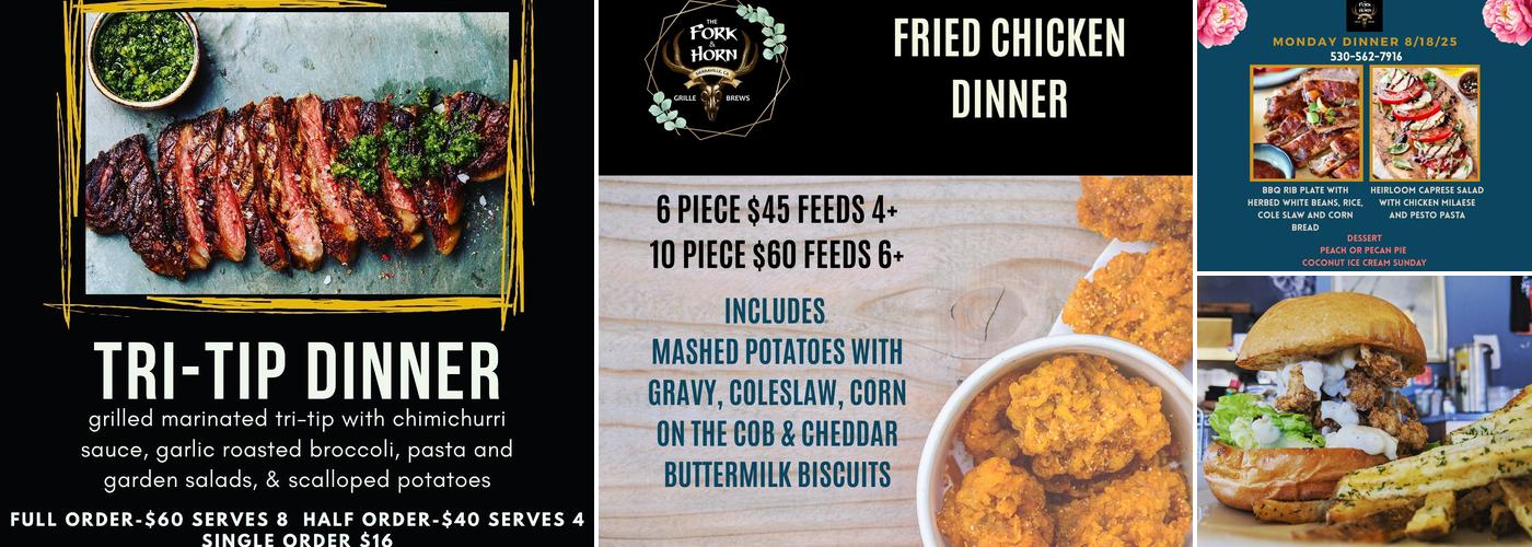 The Fork & Horn Menu