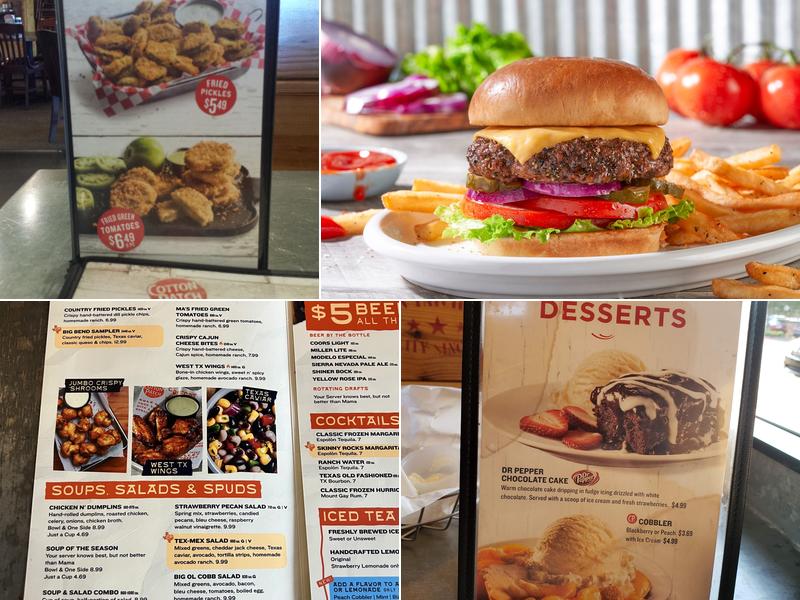 Cotton Patch Cafe Menu