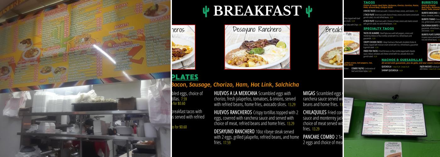 Martinez Grill & Taqueria Menu