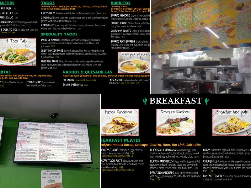 Martinez Grill & Taqueria Menu