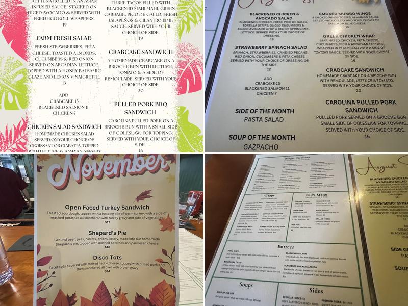 Main Street Pub Menu