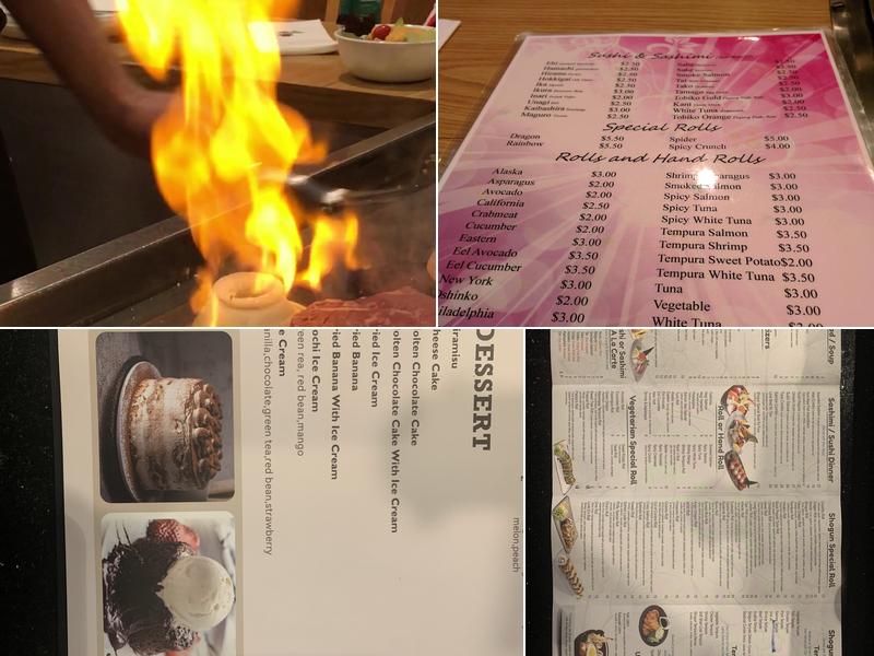 Shogun 3 Japanese Steak House Menu
