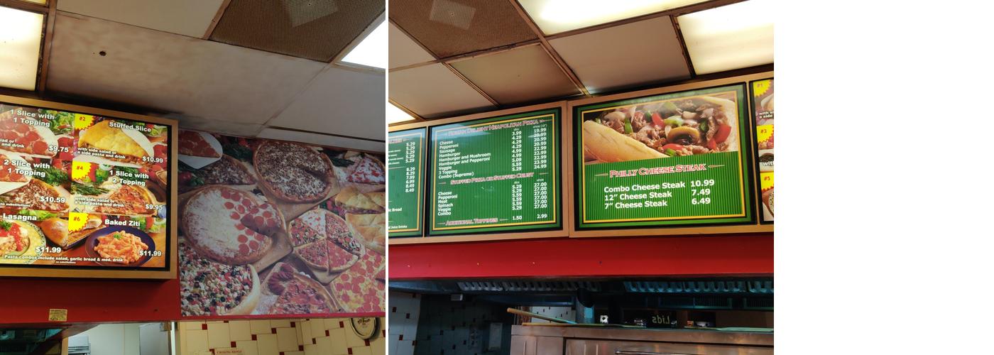 Roman Delight Pizza Menu