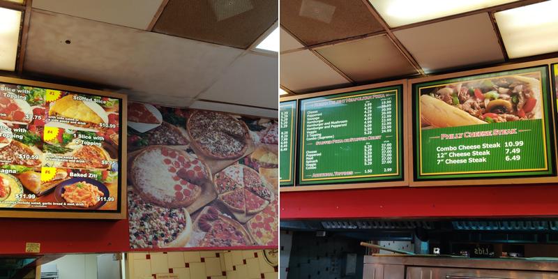 Roman Delight Pizza Menu