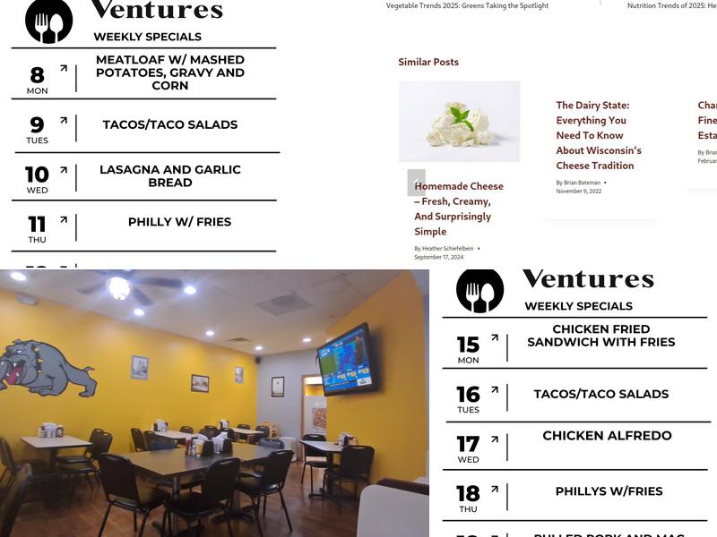 Westside Ventures Menu