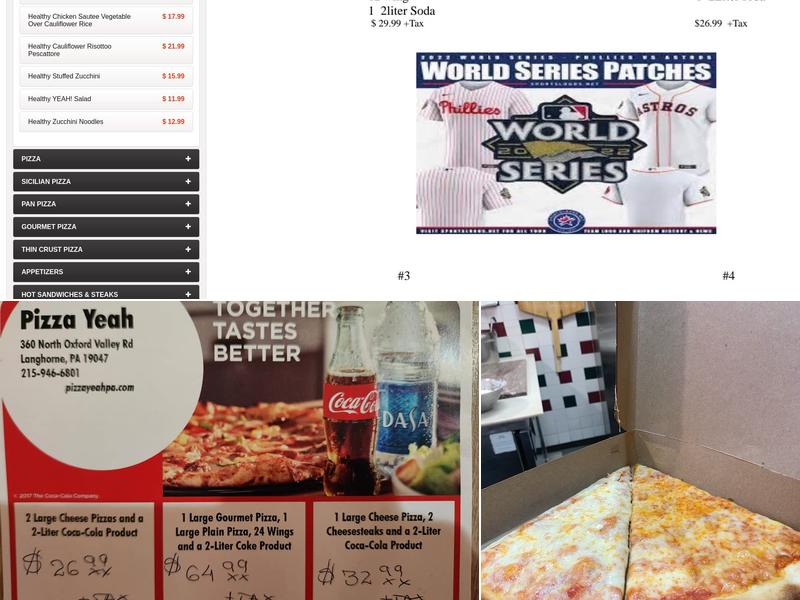 Pizza Yeah Menu