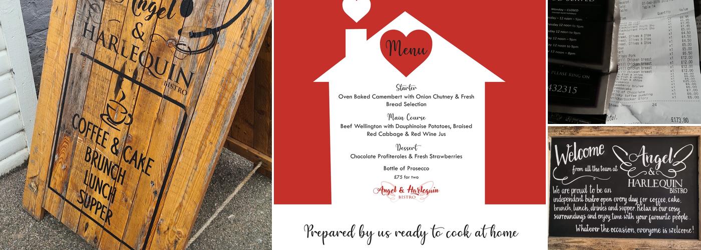 Angel & Harlequin Bistro Menu