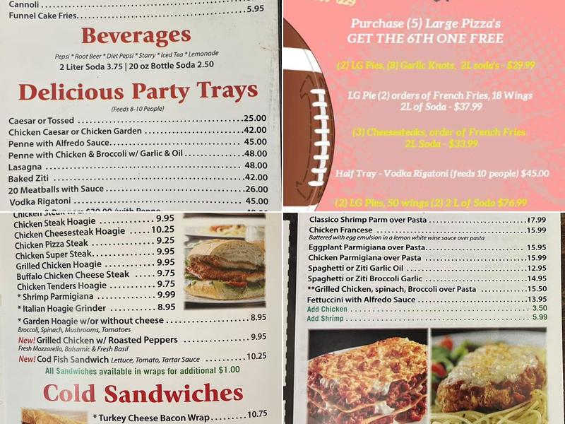 Original's Italian Pizzeria & Restaurant Menu