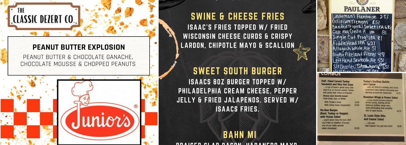 Isaac Newton's Bar & Restaurant Menu