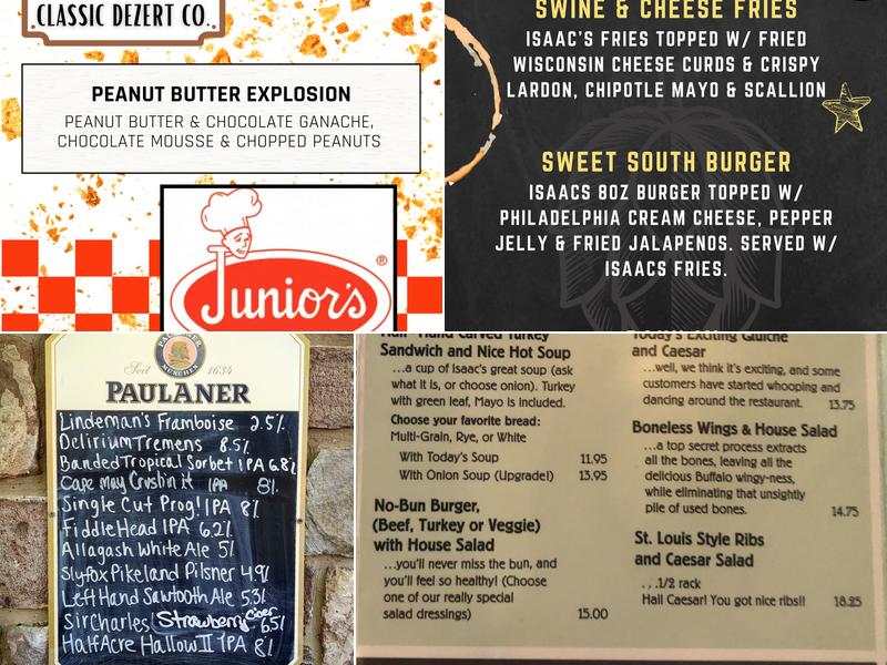 Isaac Newton's Bar & Restaurant Menu