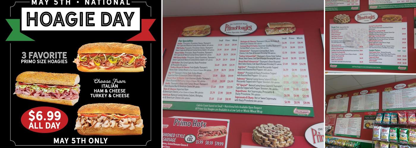 PrimoHoagies Menu