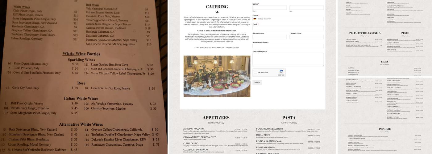 La Stalla Menu