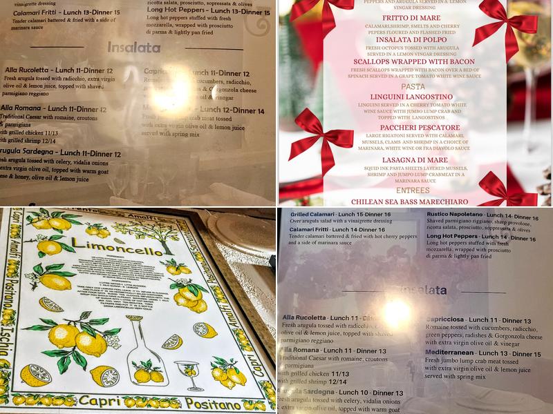 Vecchia Osteria Menu