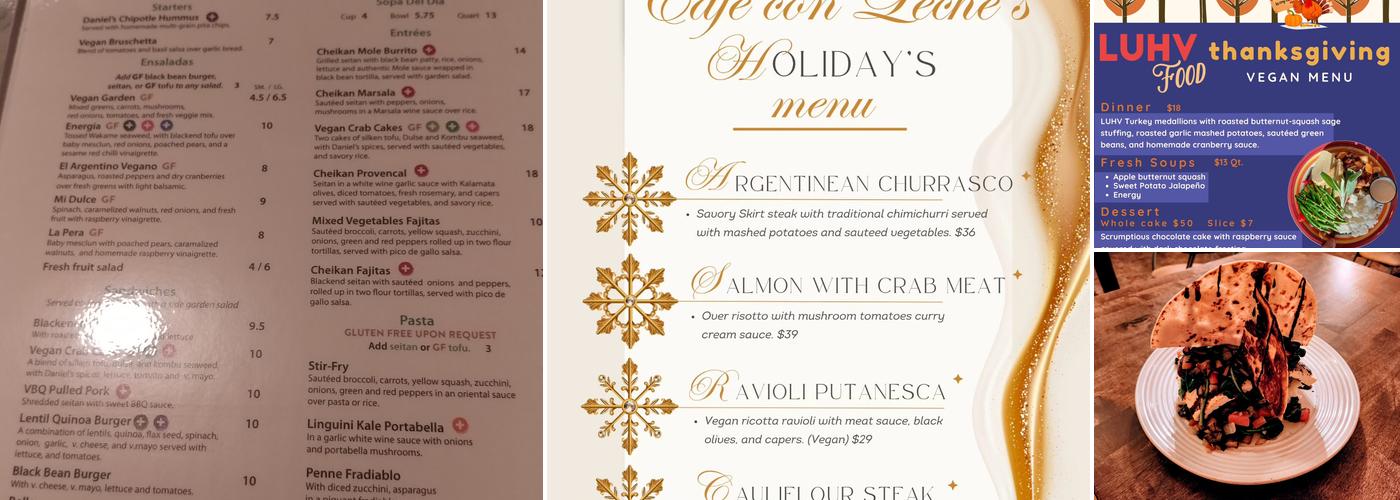 Cafe Con Leche Menu