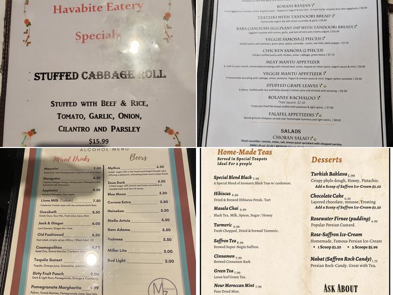 Mazadar Restaurant Menu