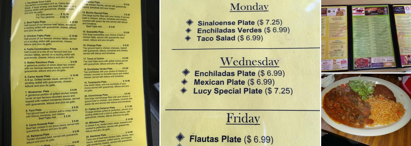 Coco Loco Menu