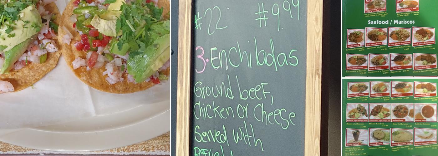 El Sol De Mexico Menu