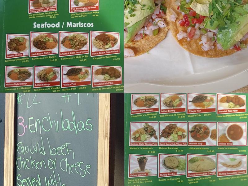 El Sol De Mexico Menu