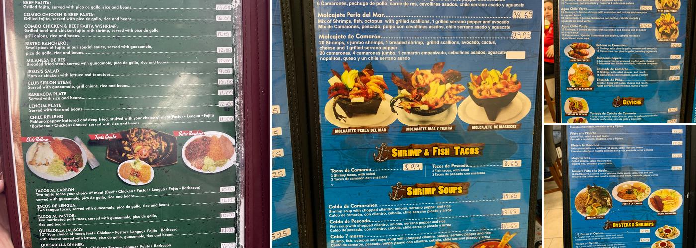 La Perla Taqueria Menu