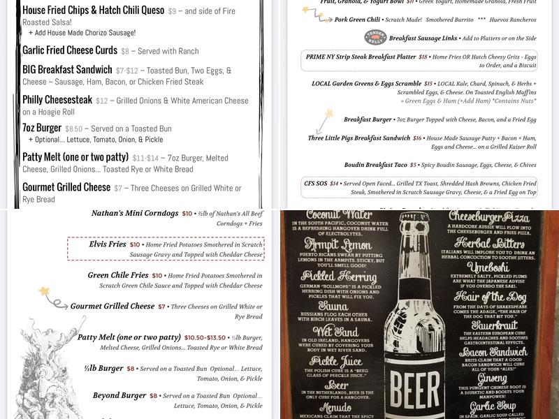 Hullabaloo Diner Menu