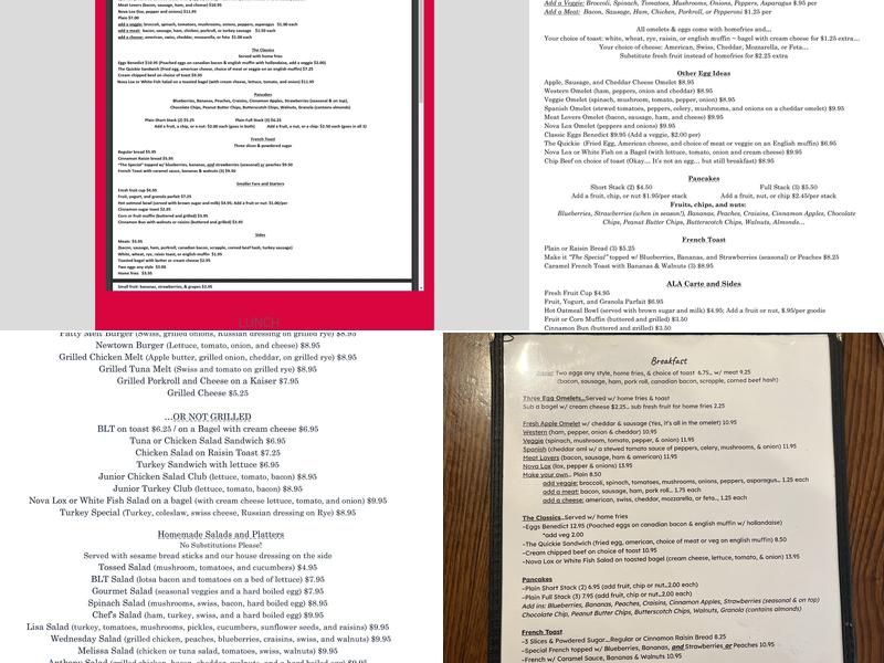 Pat's Colonial Kitchen Menu