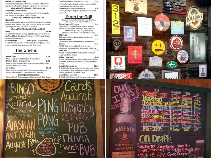 Carney's Pub and Grill Menu