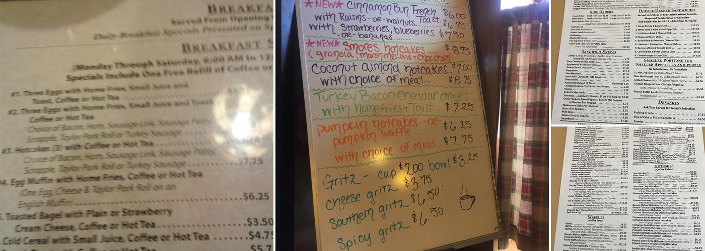 The New Madison Restaurant Menu