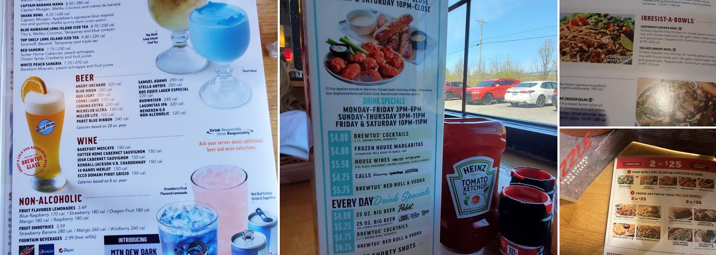 Applebee's Grill + Bar Menu