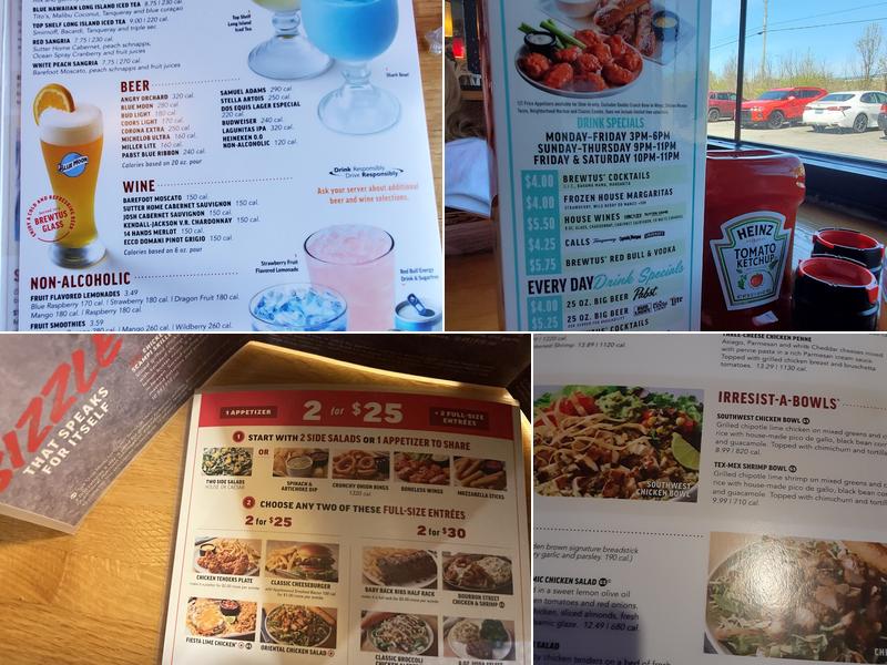 Applebee's Grill + Bar Menu