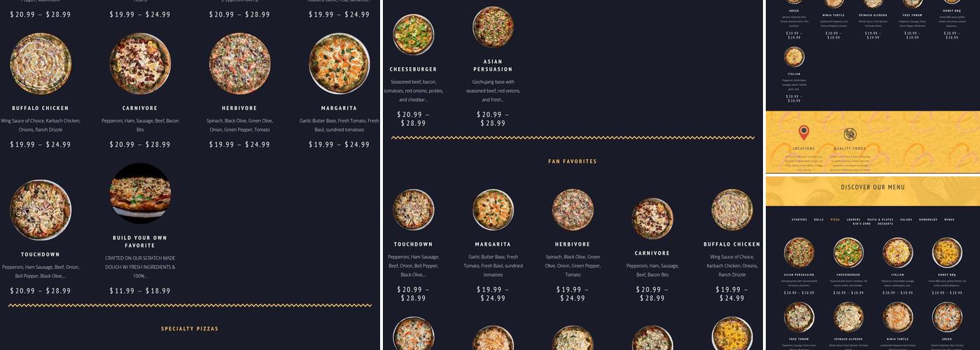 Center Court Pizza & Brew Menu