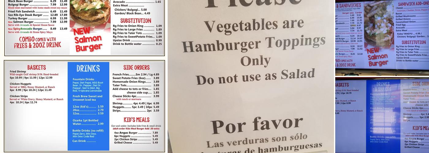 Burger House Menu