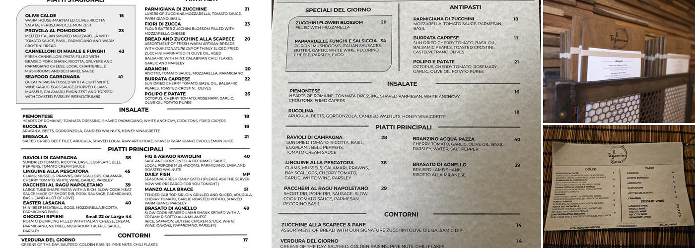 Il Tegamino Menu