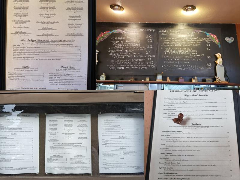 Katy's Place Menu