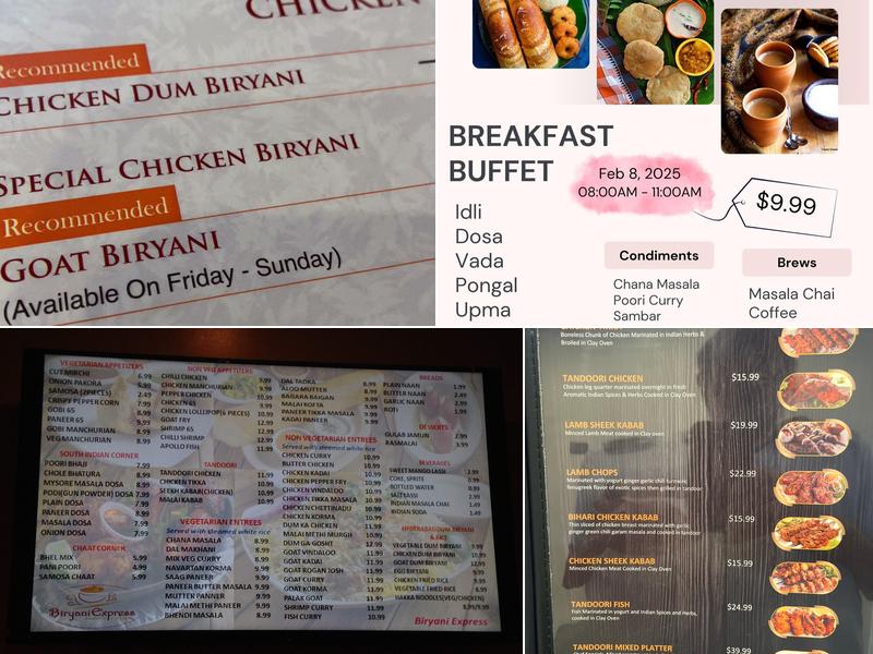 Biryani Express Menu
