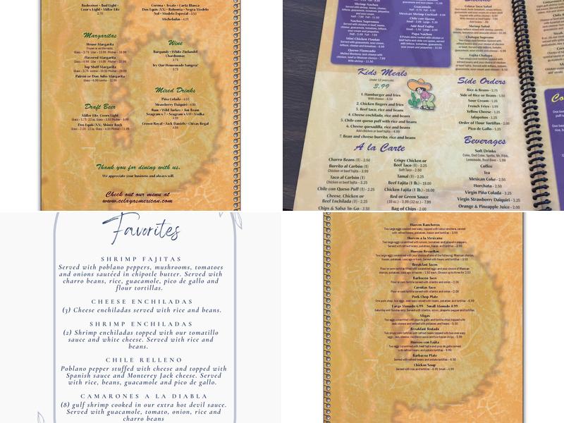 Celaya Restaurant Menu