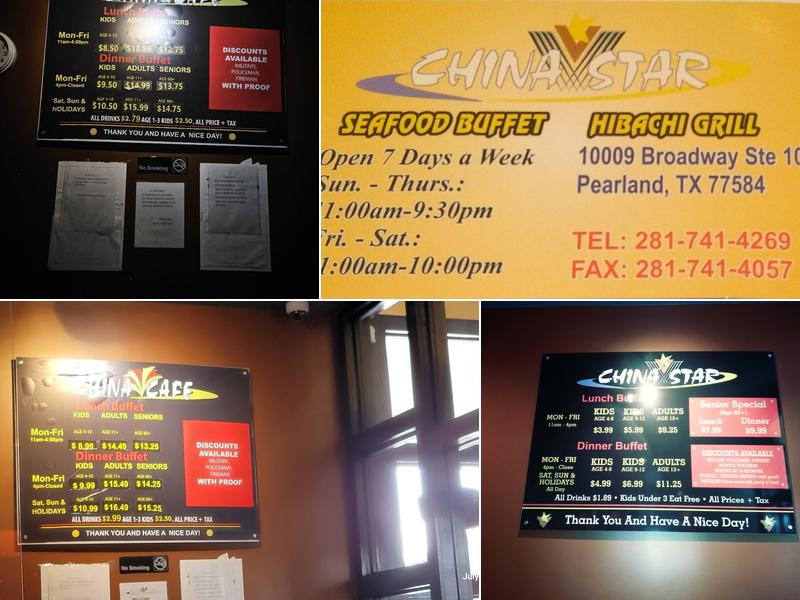 China Cafe Menu