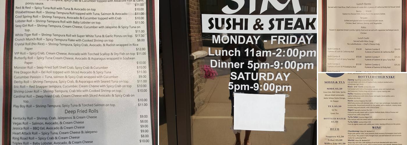 Sim Sushi & Steak Menu