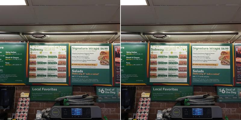Subway Menu