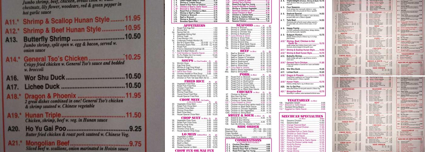 China Wok Menu